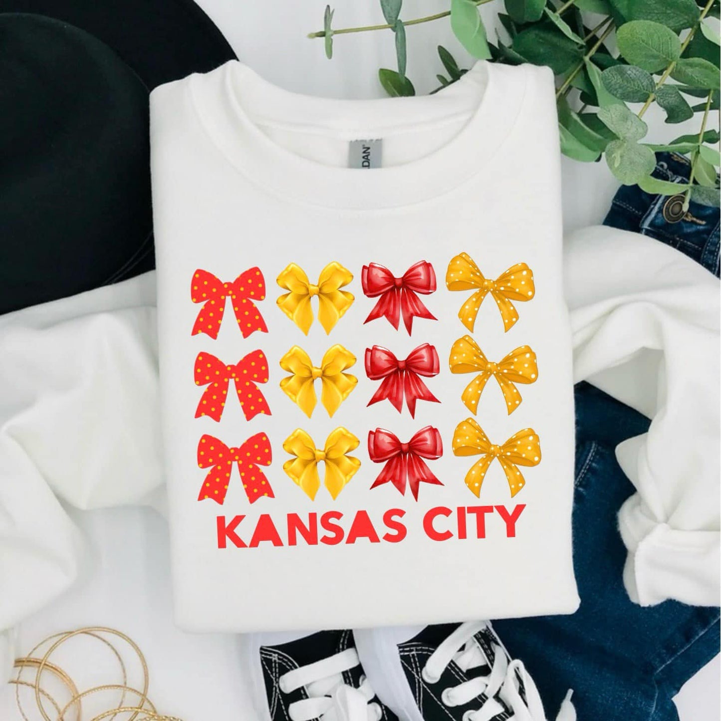 Kansas City Bows Red/Gold