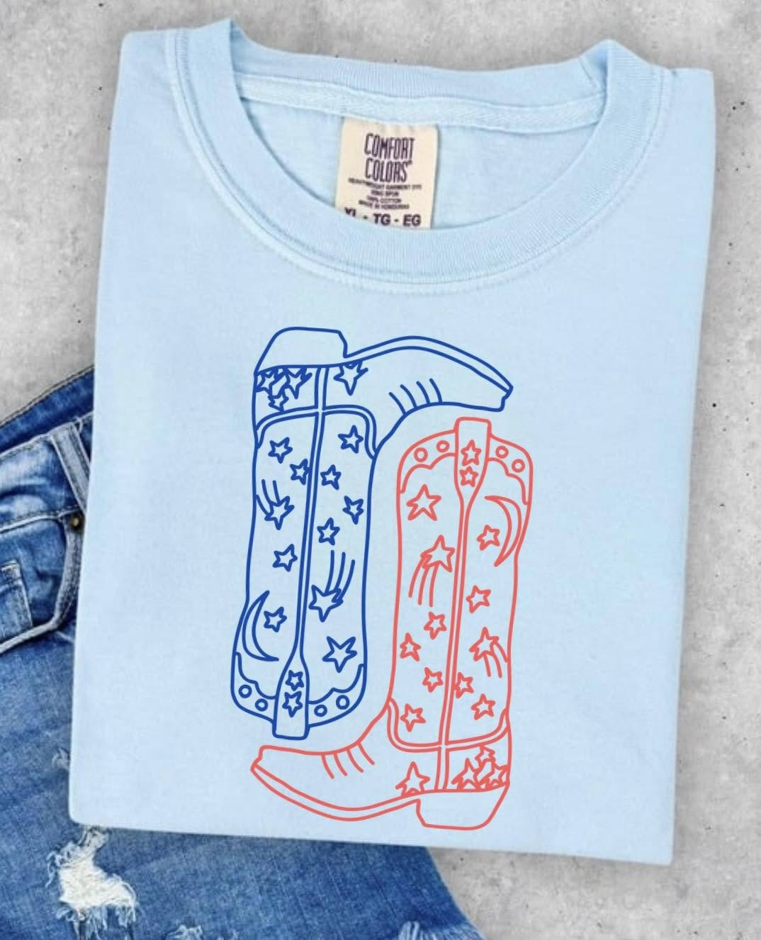 Red & Blue Boots