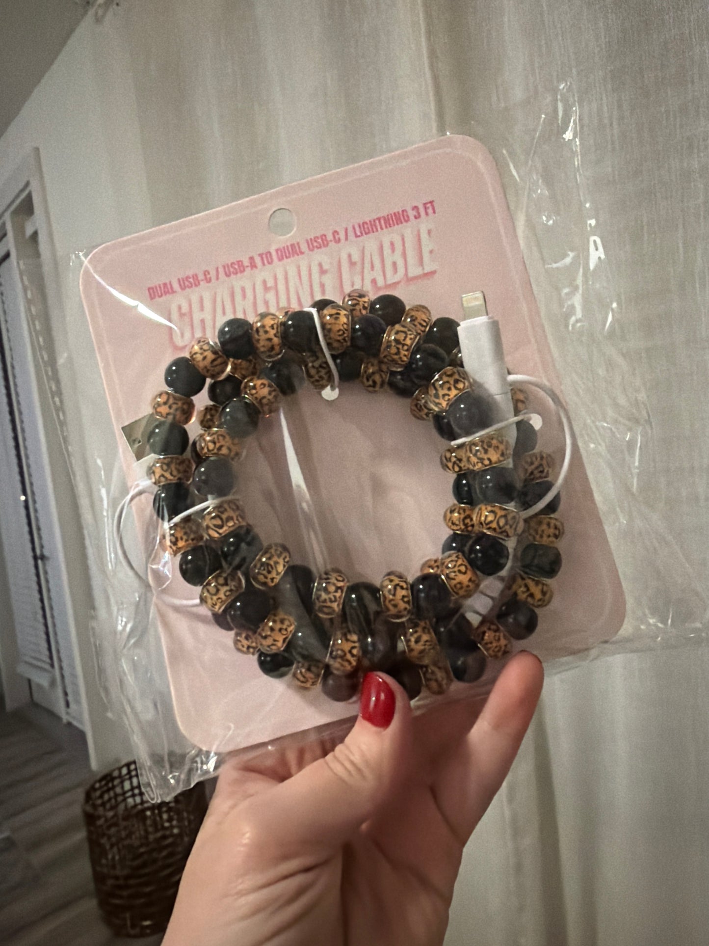 4 Way Charge Cable - Cheetah/Black