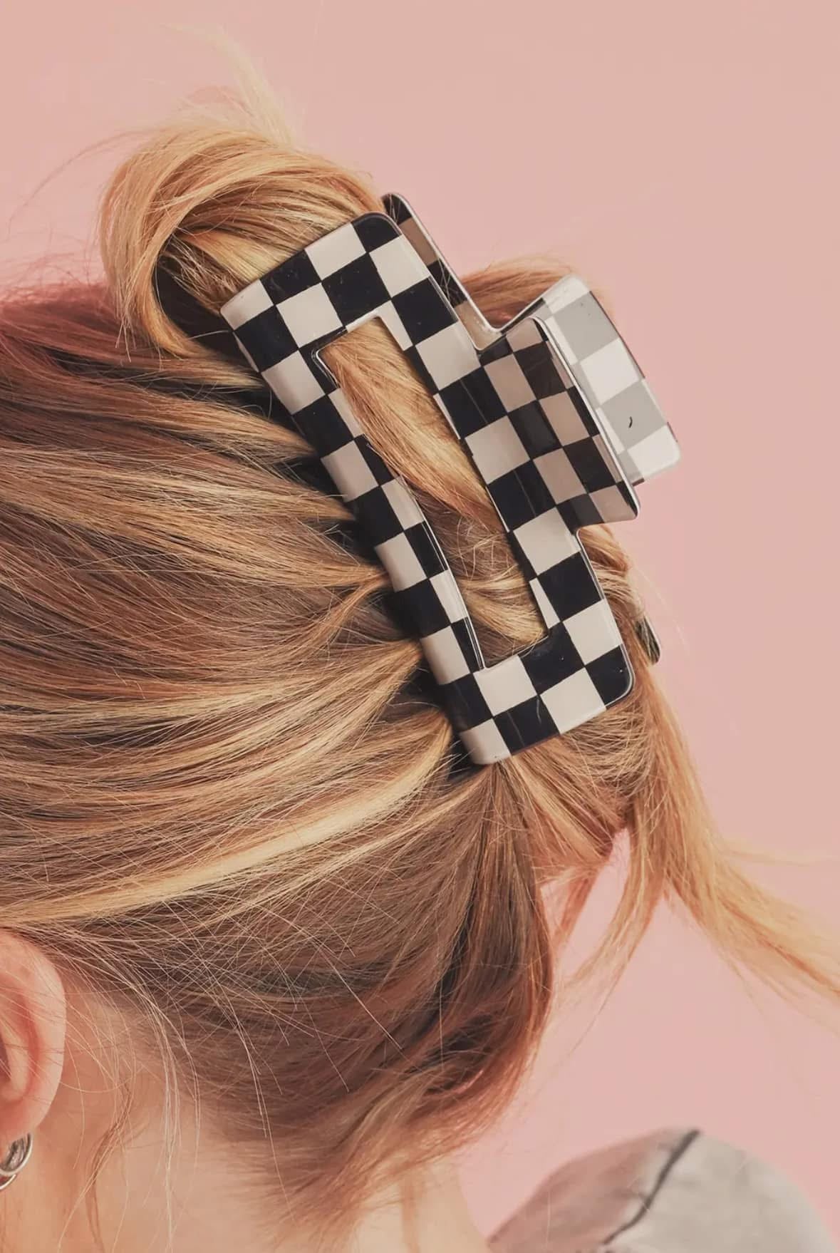 Checkered Claw Clip