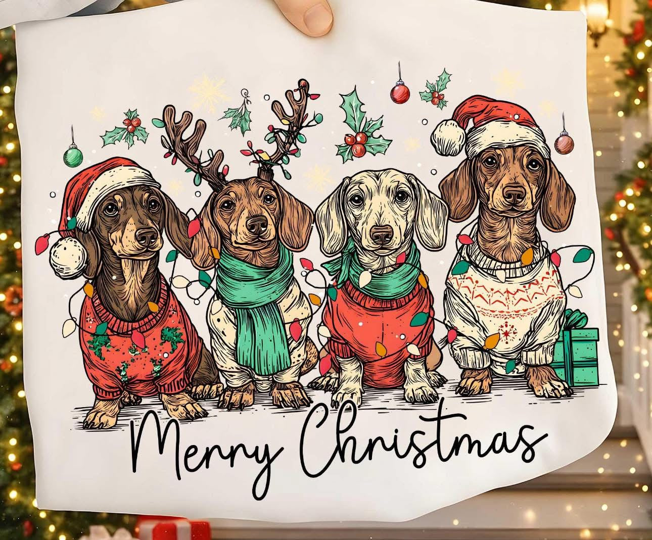 Christmas Dachshunds