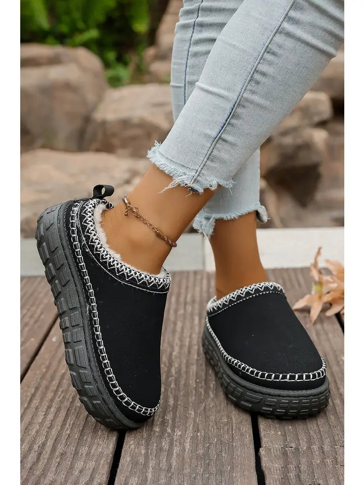 Suede Clogs