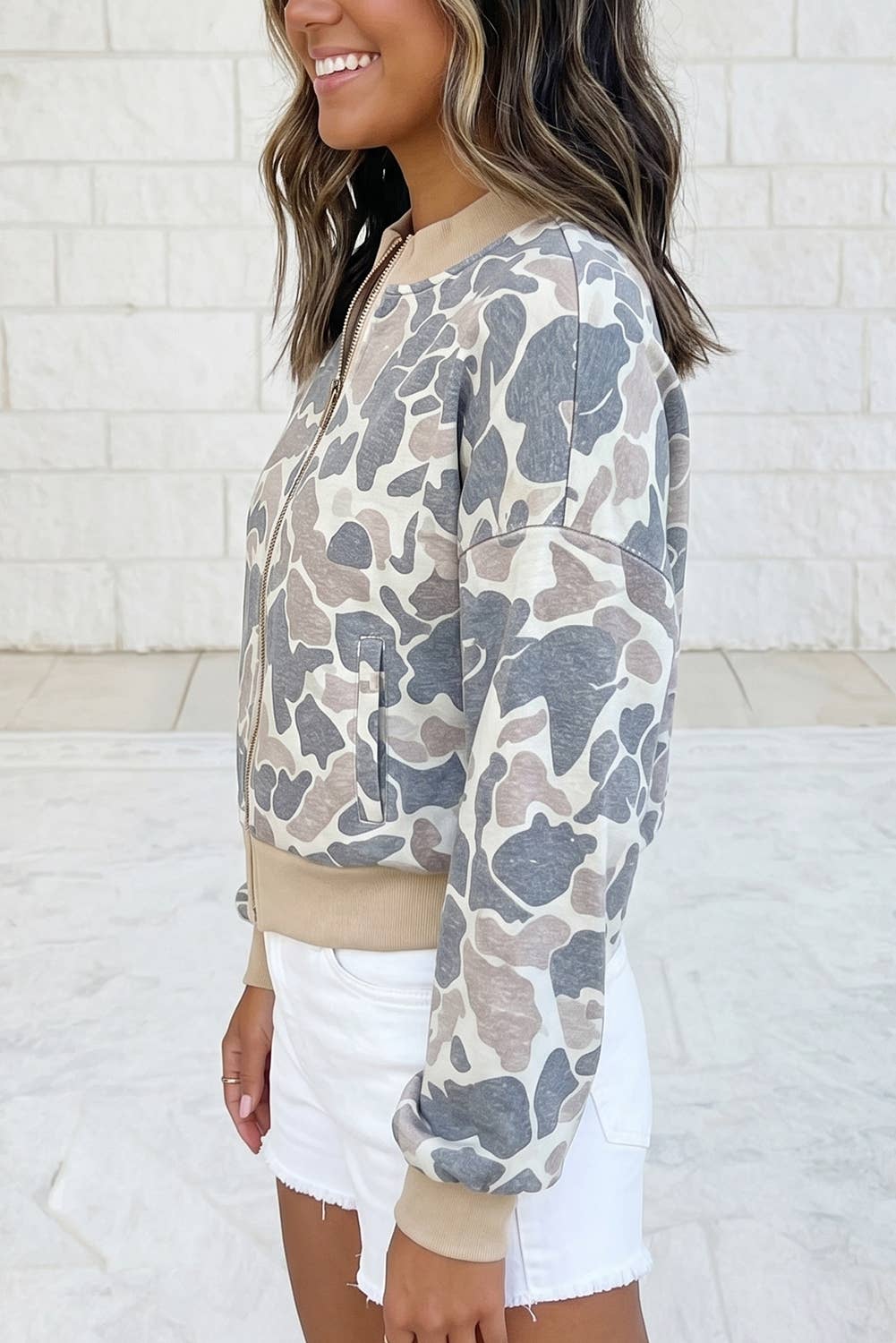 Camouflage Bomber Jacket