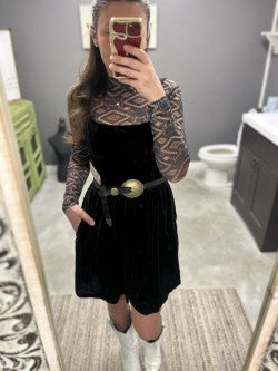 Black Velvet Dress