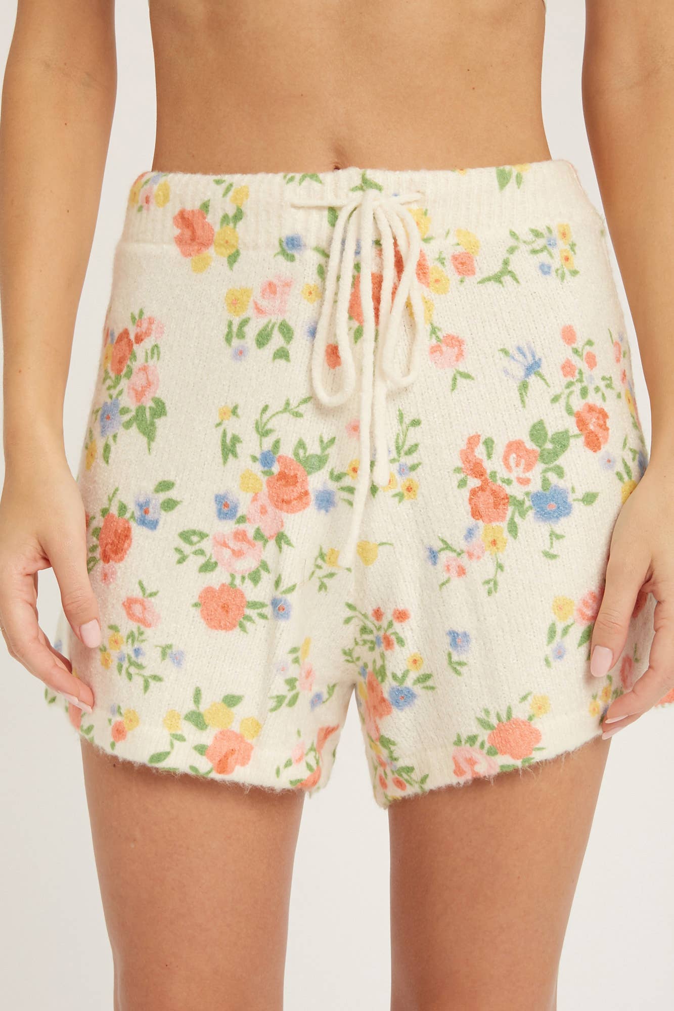 DITSY FLORAL PRINT SWEATER SHORTS