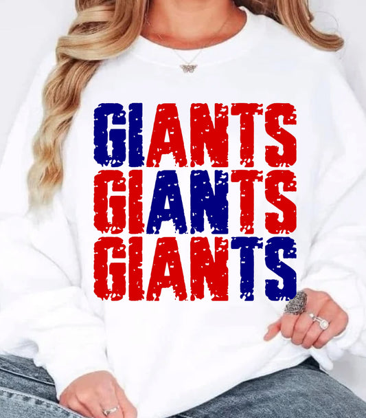 NY Giants Red & Blue