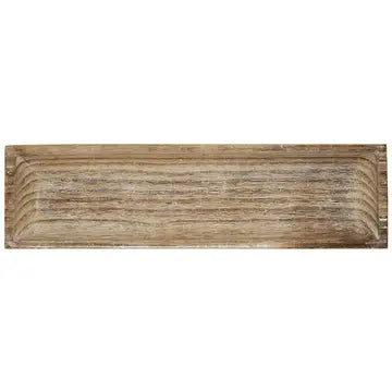 Rectangular Wood Tray Rustic