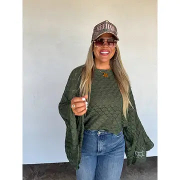 Olive Bell Sleeve Top