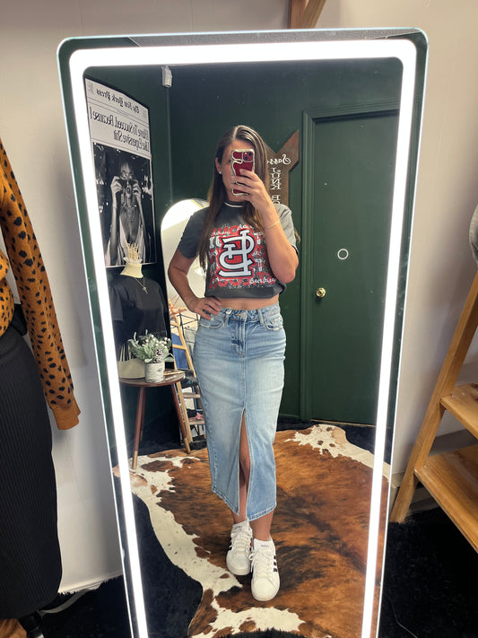 Cello Jean Skirt