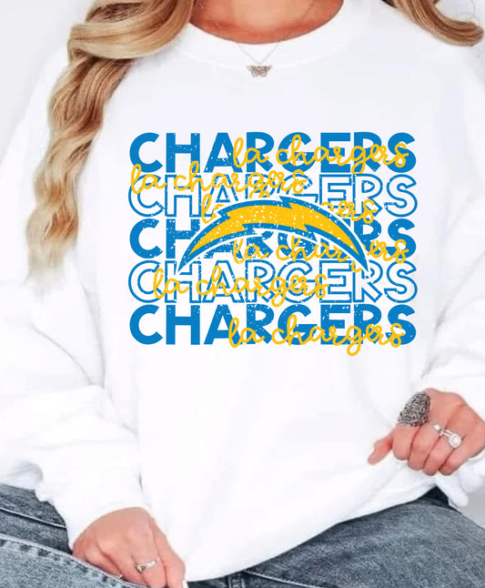 LA Chargers Stacked