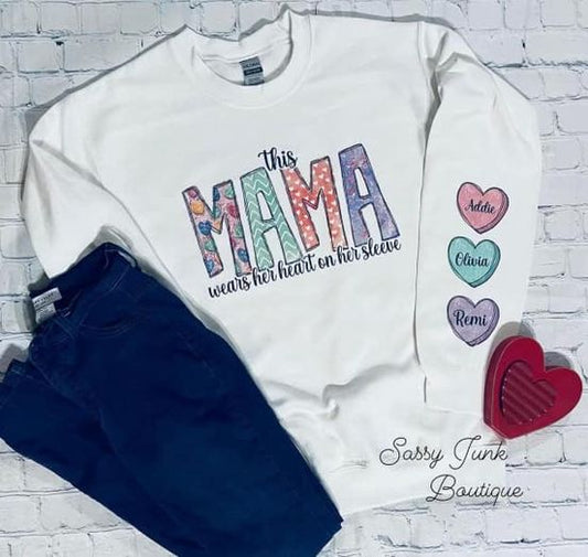 This Mama Wears Her Heart on Her Sleeve