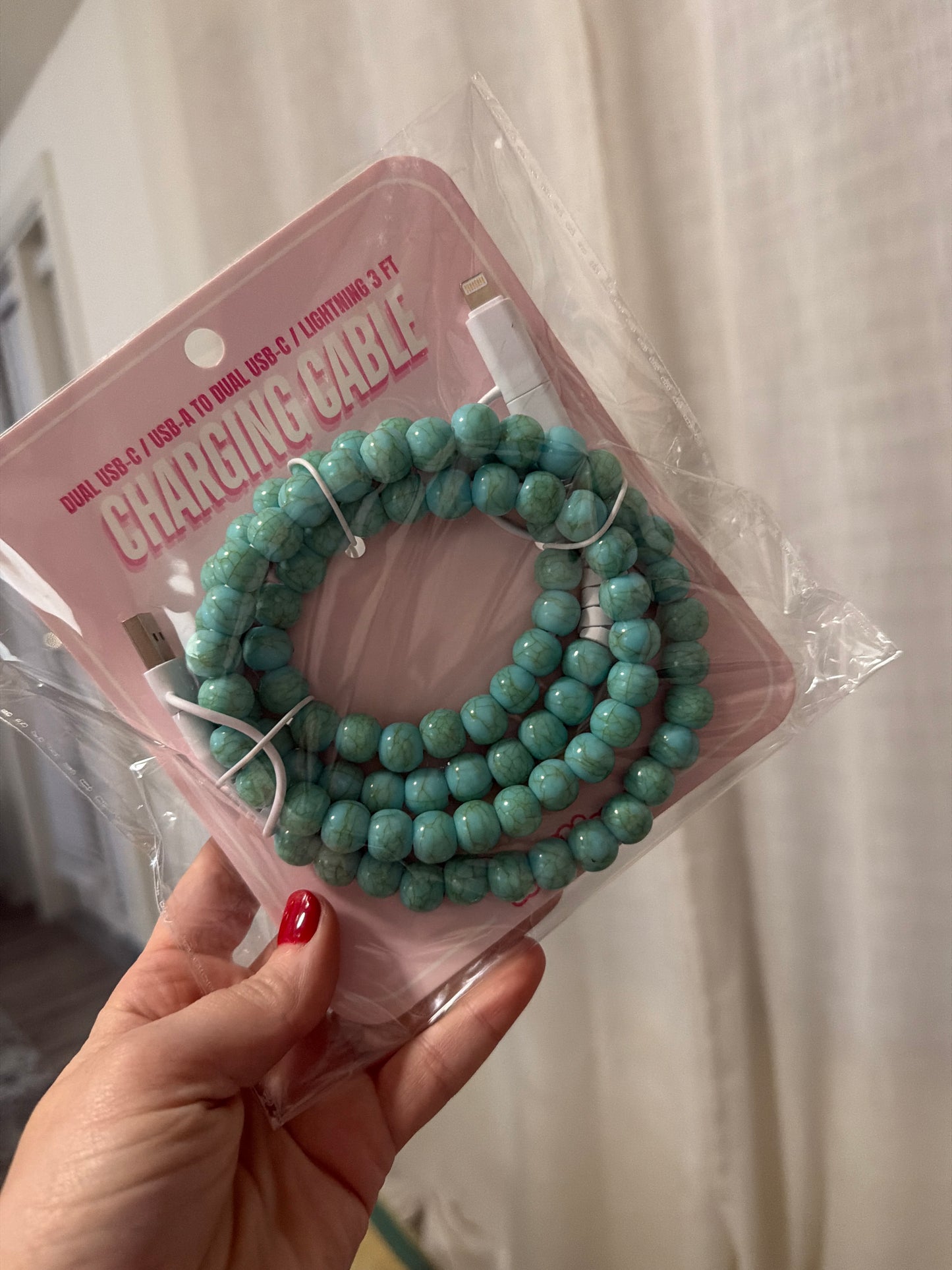 4 Way Charge Cable - Turquoise