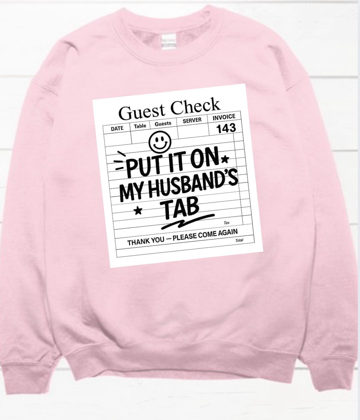Put It On My Husband's Tab