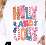 Boho Christmas Holly and Jolly