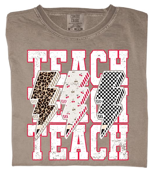 Trendy Lightning Bolt Teach