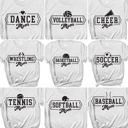 Open Rectangle Sport Mom