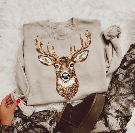 Faux Rhinestone Buck