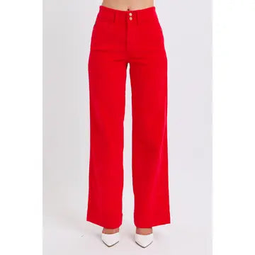 Judy Blue Red Wide Leg