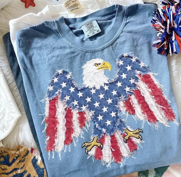 Faux Fabric Eagle