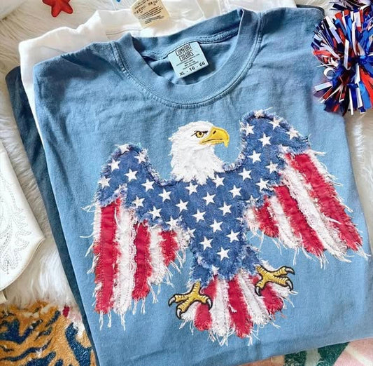 Faux Fabric Eagle