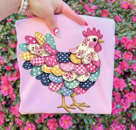 Faux Fabric Chicken