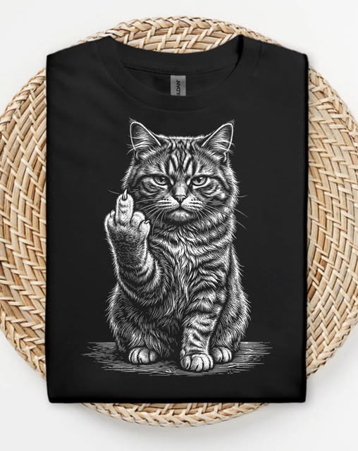 Flip Off Cat
