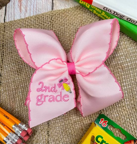 PRE-O Back to School Grade Bow