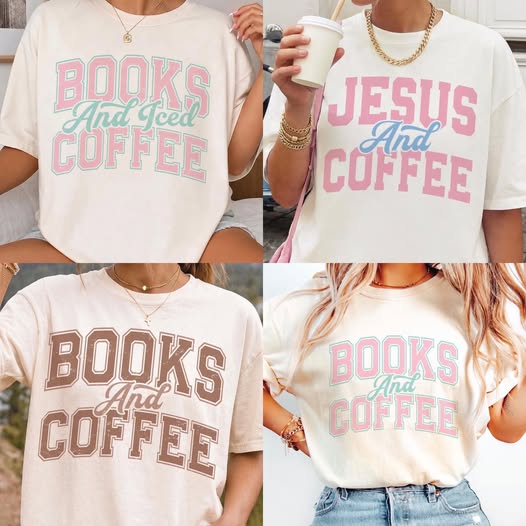Books and Coffee Pink