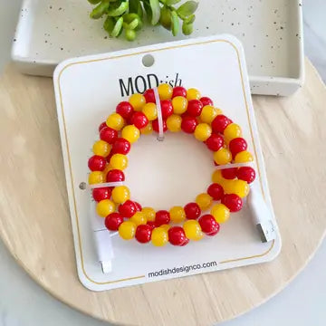 Chiefs Beaded Phone Charger