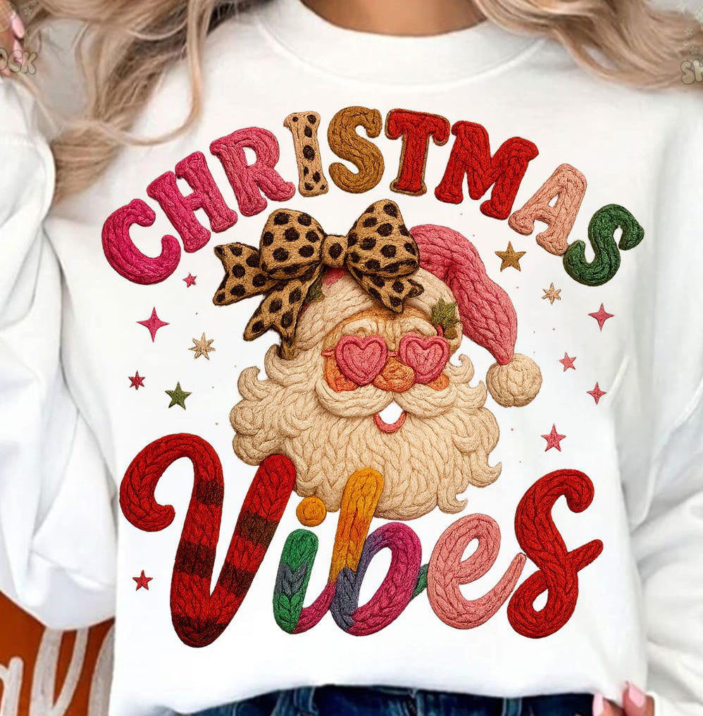 Faux Crochet Leopard Christmas Vibes