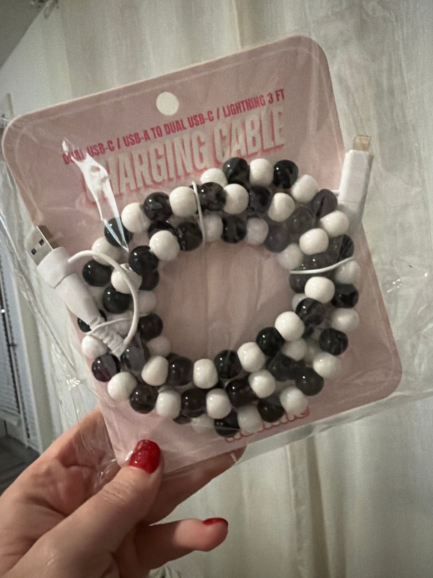 4 Way Charge Cable - Black/White