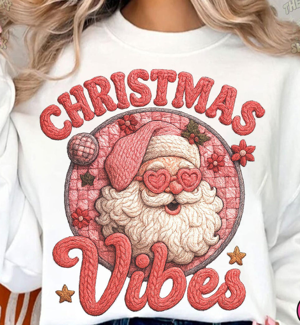 Faux Crochet Pink Christmas Vibes