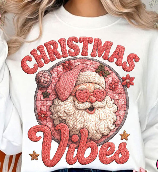 Faux Crochet Pink Christmas Vibes