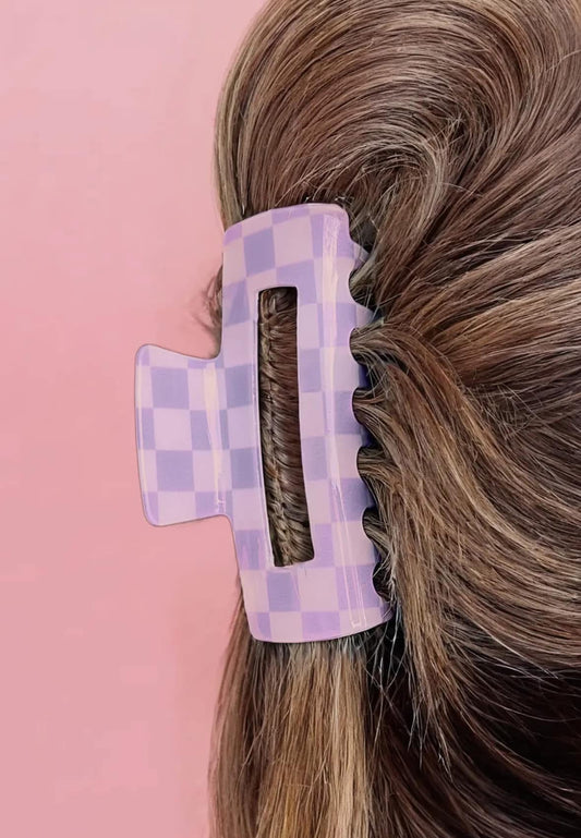 Checkered Claw Clip