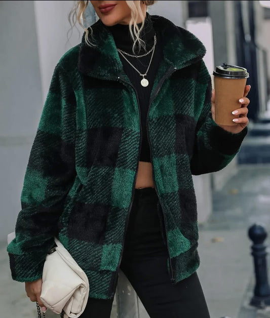 Green/Black Jacket
