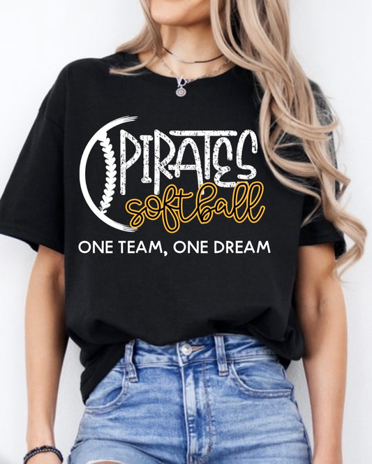PHHS Softball Tee - Black
