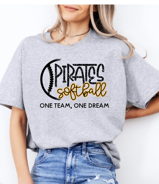 PHHS Softball Tee - Gray