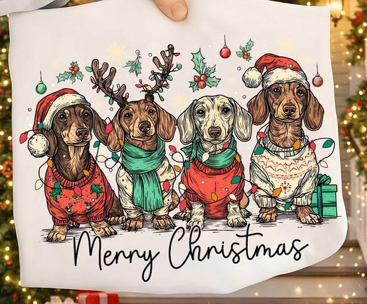 Christmas Dachshunds