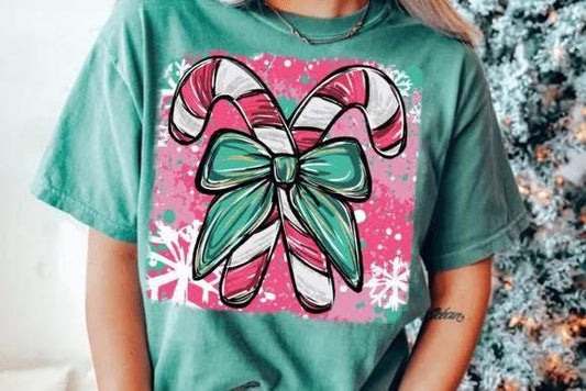 Candy Canes Bow
