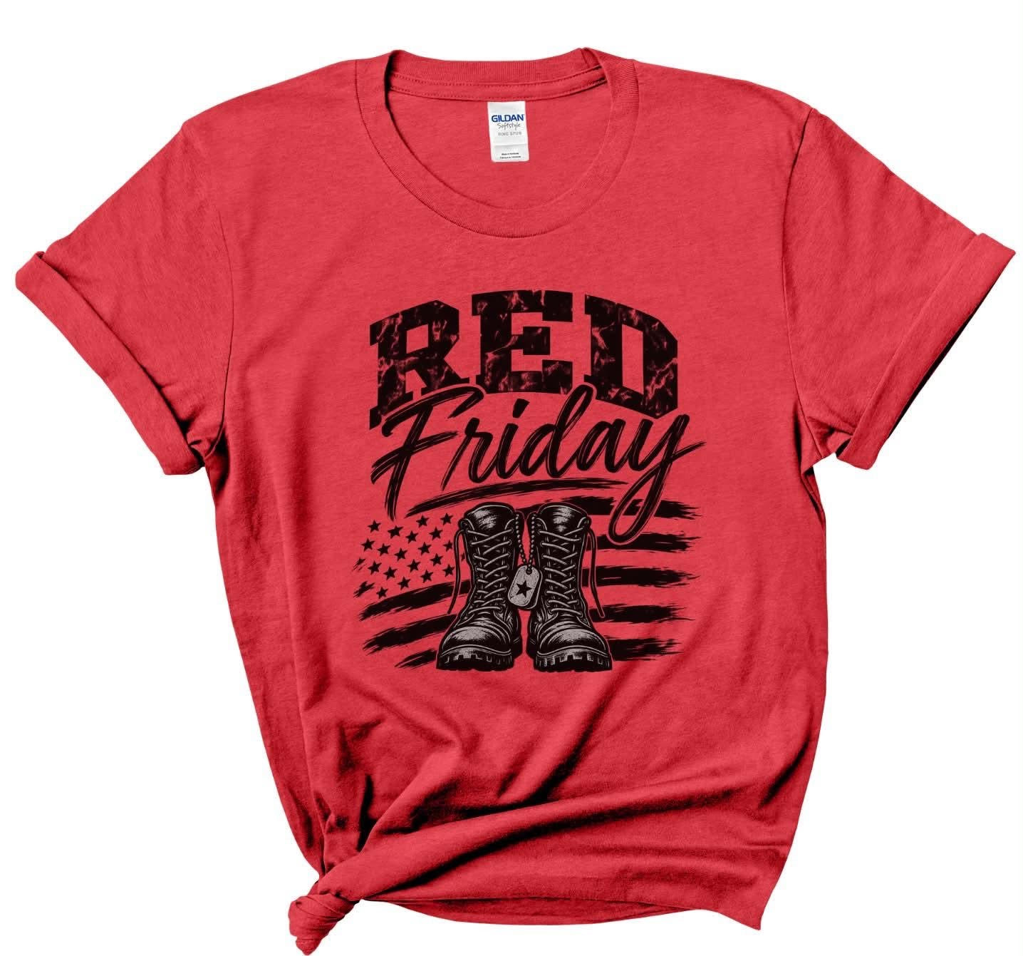Red Friday Flag & Boots