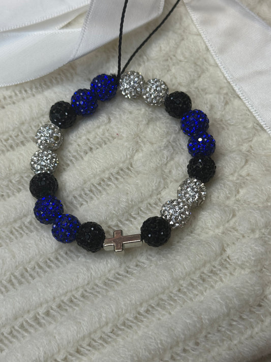Blue Black & White Bracelet