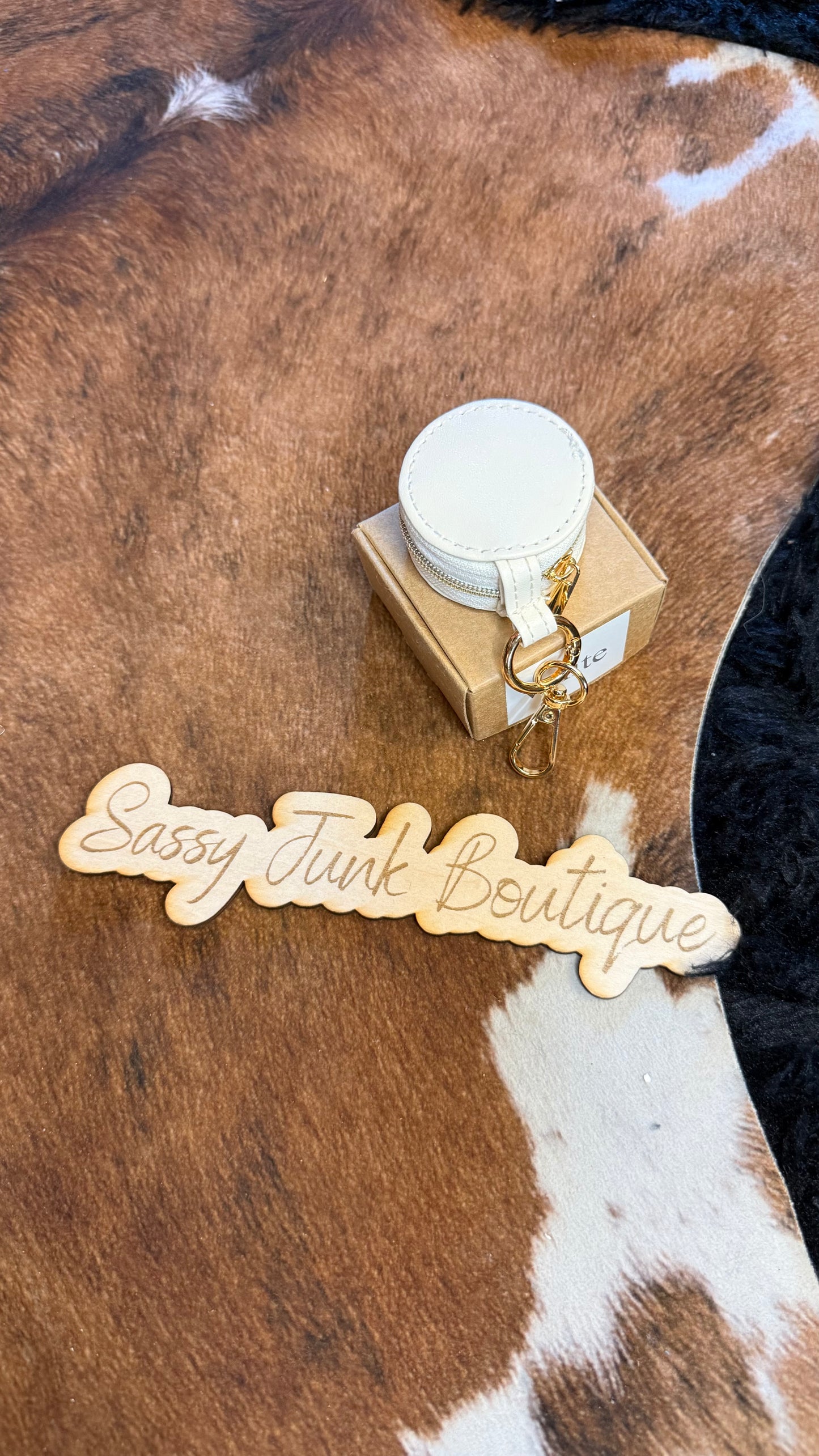 Purse Charm - White