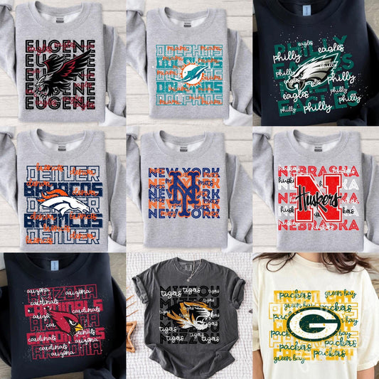 Custom Stacked Sports Team