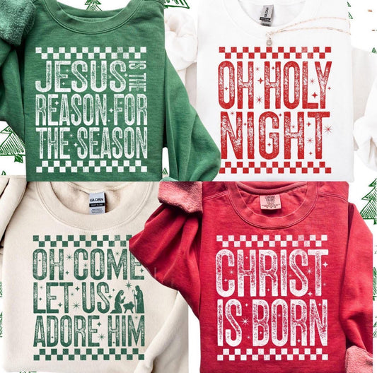 Christmas Checkered Font Bundle