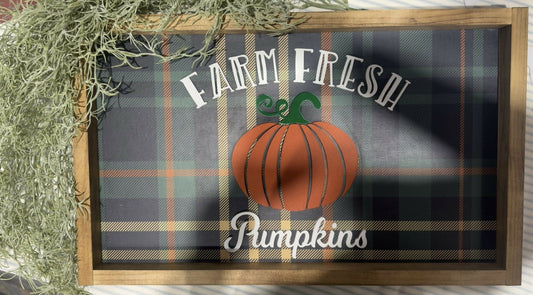 Plaid Farm Fresh Pumpkins