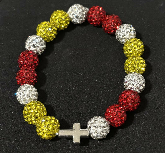 KC Chiefs Bling Bracelet (Style 1)