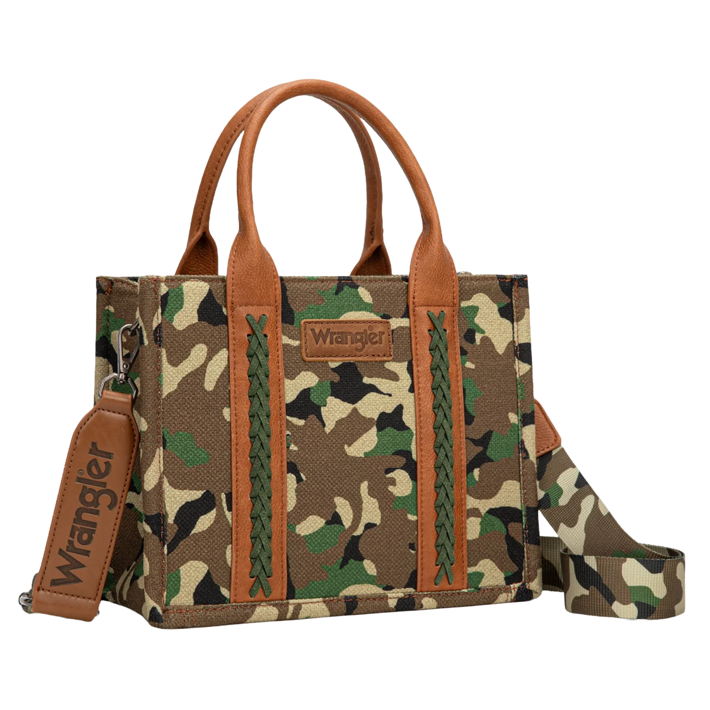 Wrangler Green Camo Crossbody Tote