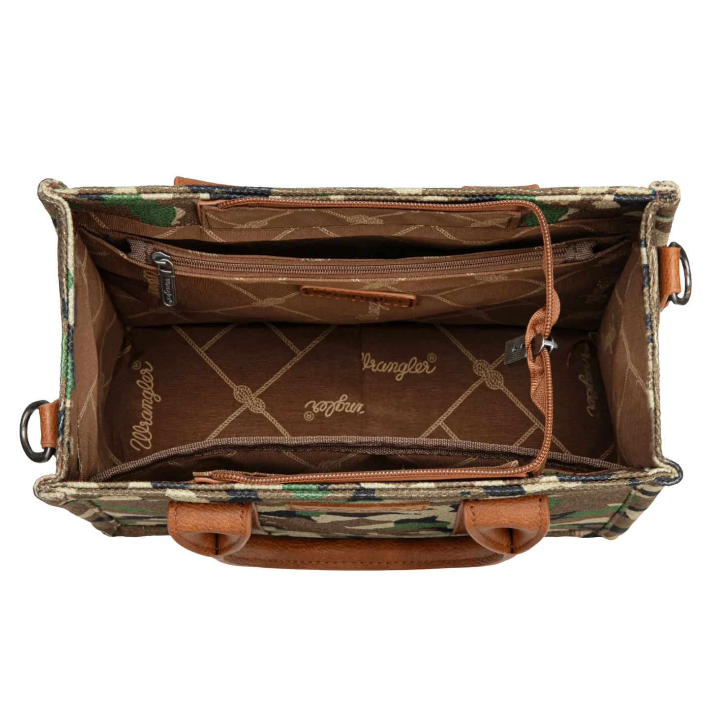 Wrangler Green Camo Crossbody Tote