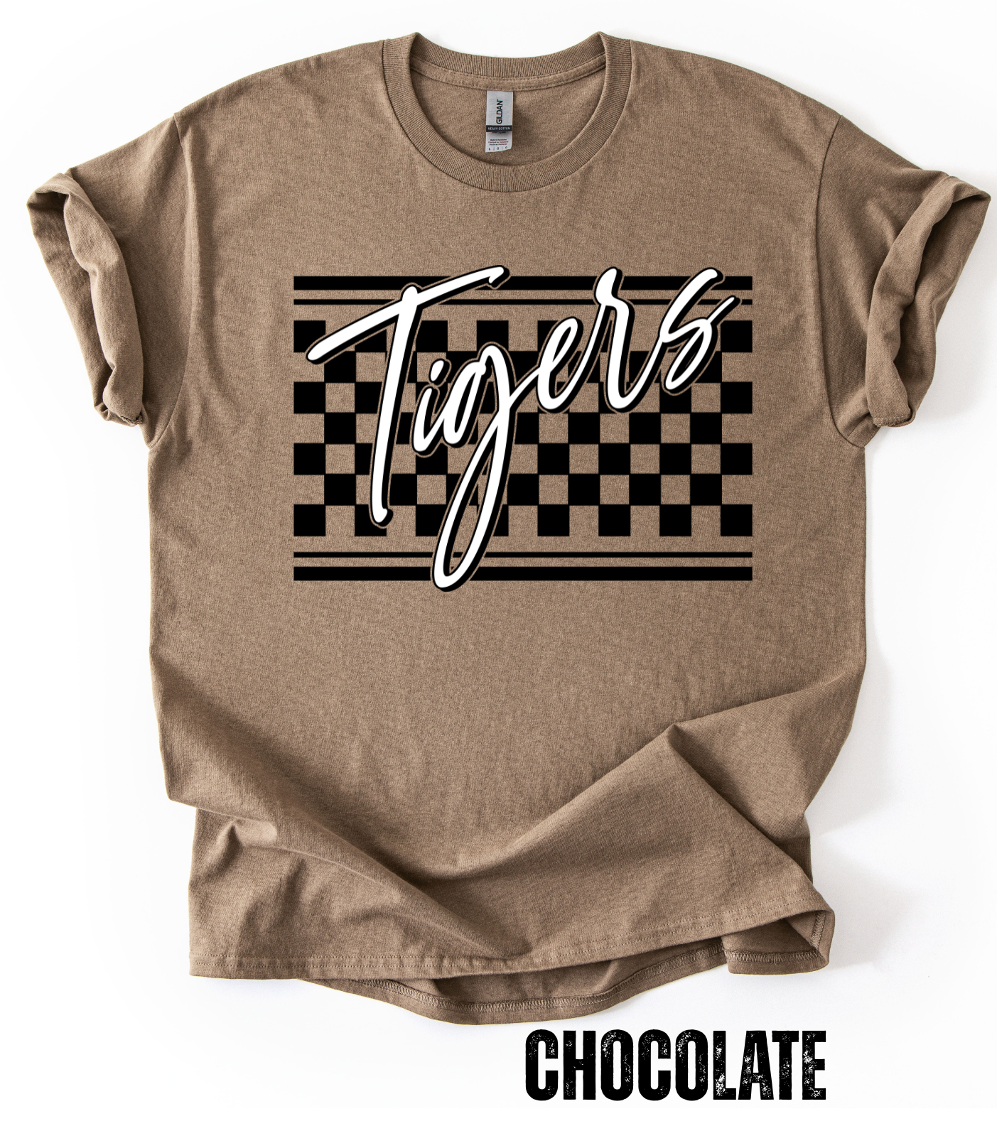 Retro Checkered Tigers- Gildan