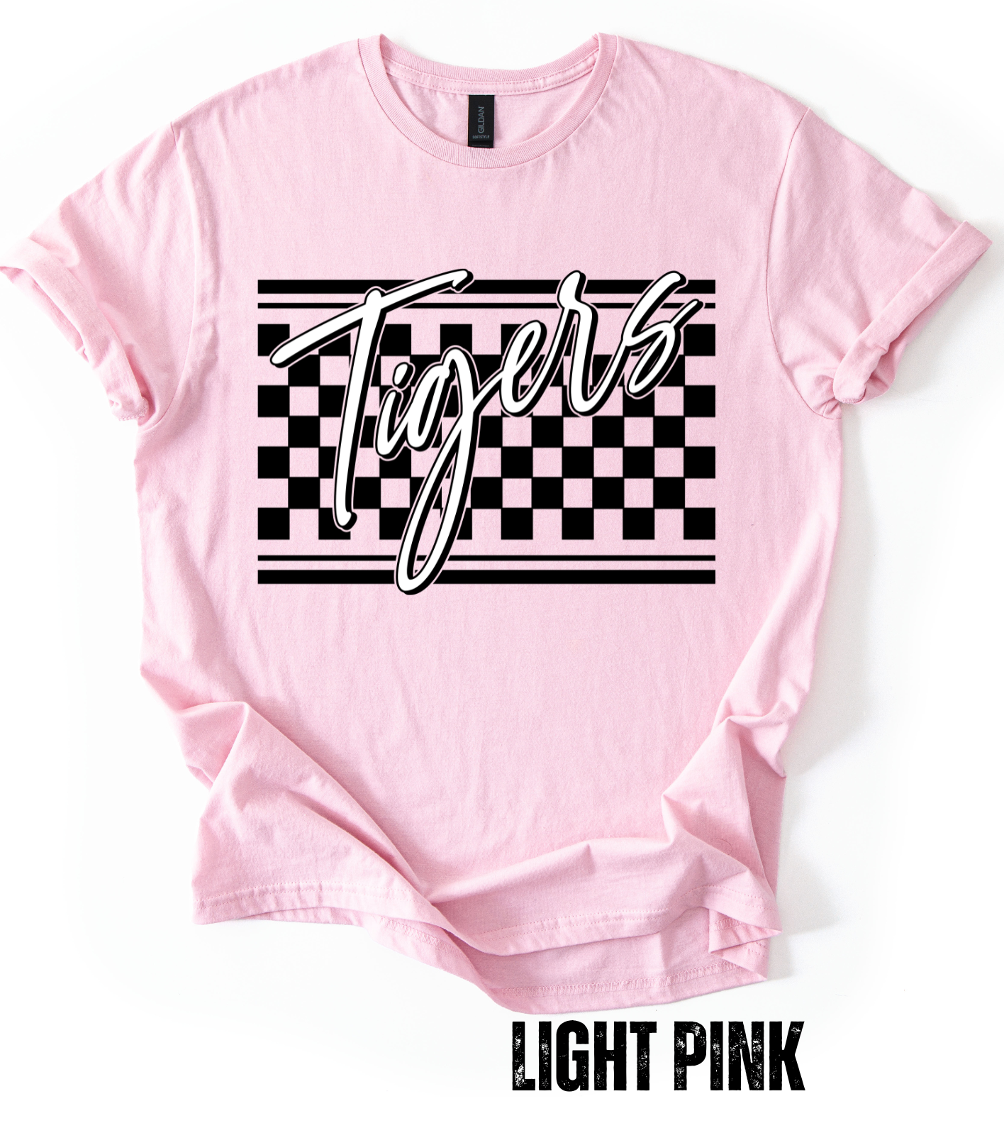 Retro Checkered Tigers- Gildan